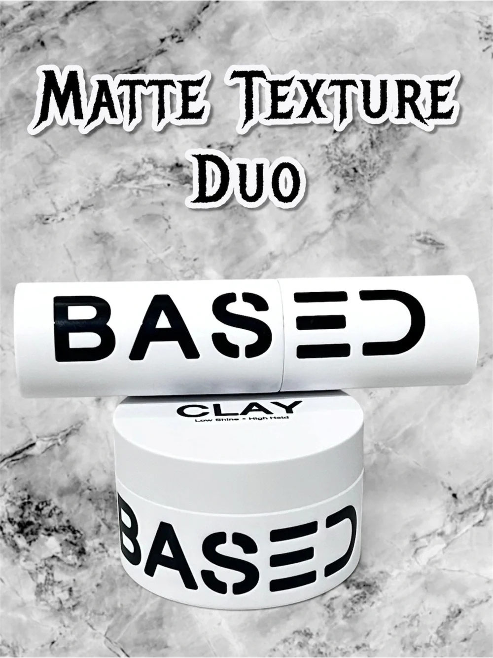 BASED Bodyworks Matte Texture Duo Hair Clay + Powder Volumizing Matte Set NIB